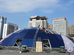 陜西省美術(shù)博物館采光頂玻璃幕墻改造工程